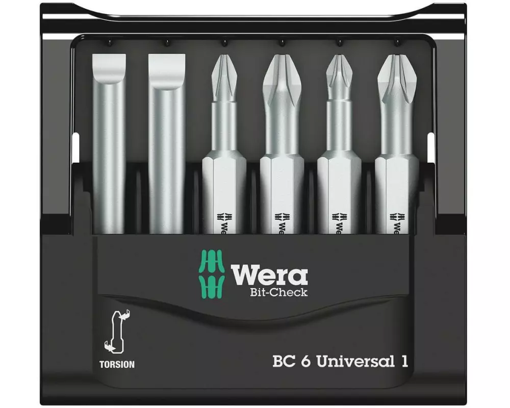 Wera Bit-Set Bit-Check 6 Universal 1, 6-teilig