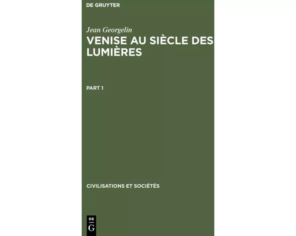 Venise au siècle des lumières