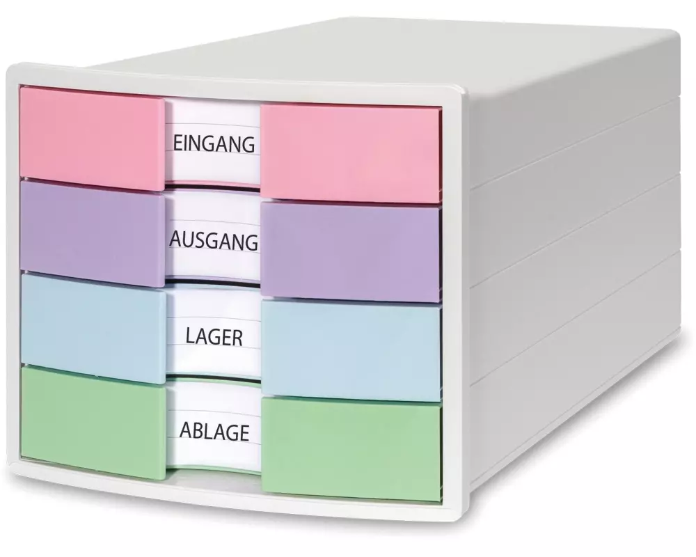 HAN Schubladenbox IMPULS Weiss / Pastell