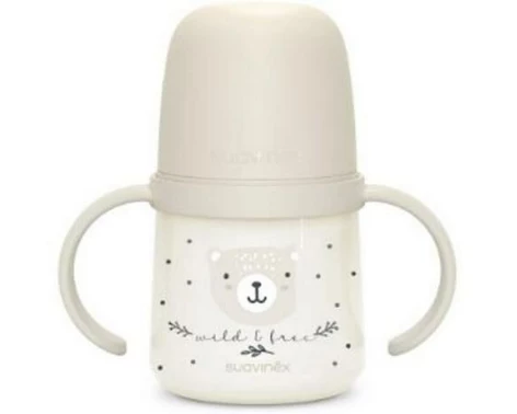 suavinex Henkelflasche Wild und Free 150 ml, +6M Grau