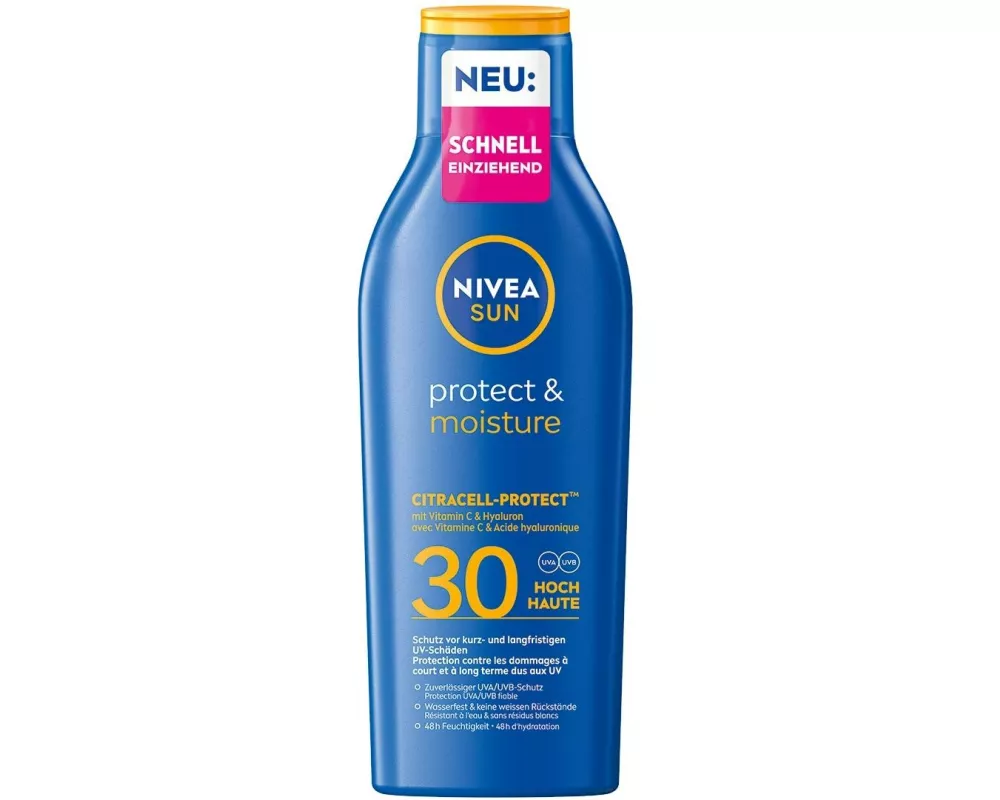 NIVEA SUN Sonnenmilch Protect und Moisture LSF 30 200 ml