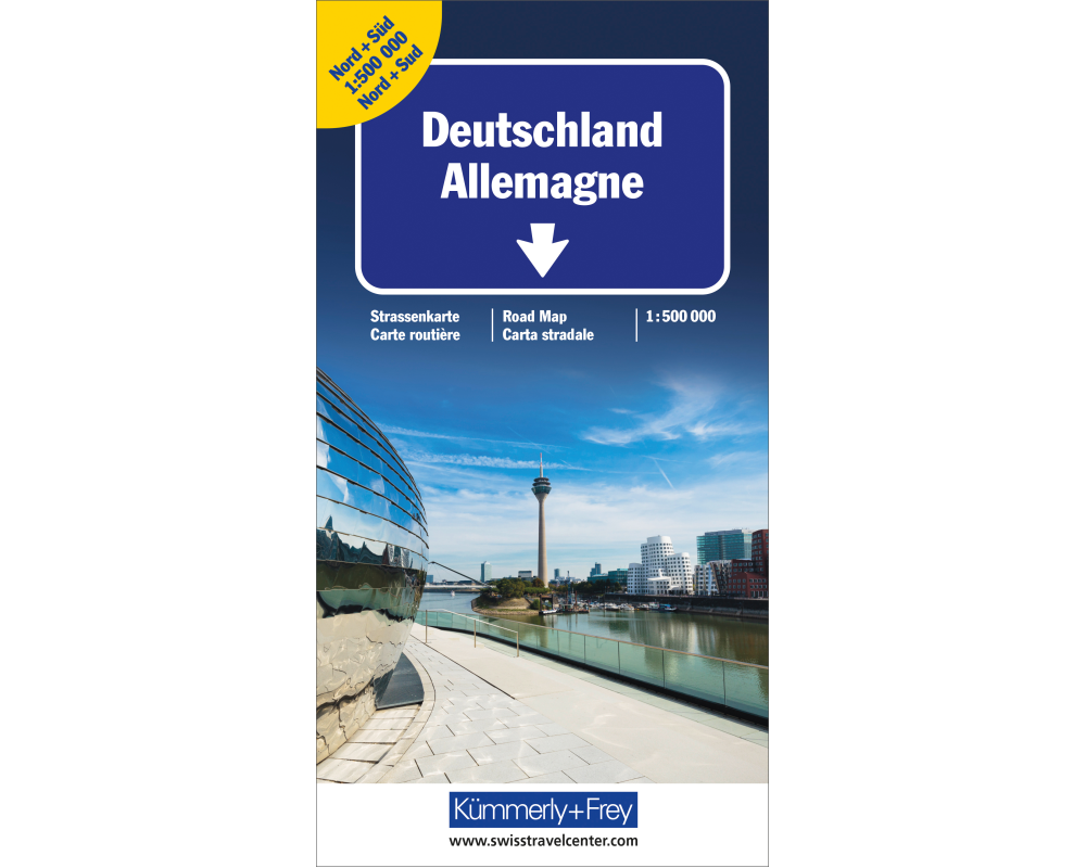 KÜMMERLY+FREY Strassenkarte 325901237 Deutschland Nord&Süd 1:500'000