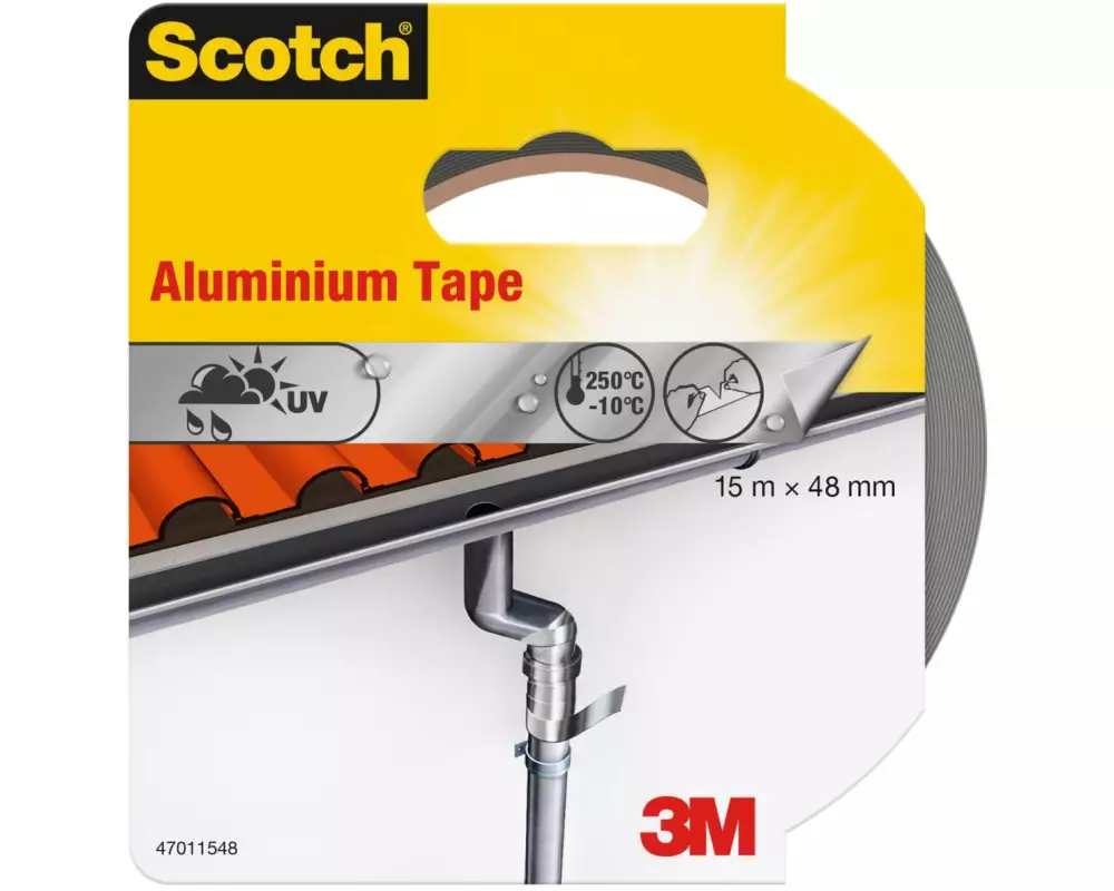 3M Klebeband 48 mm x 15 m, Schwarz