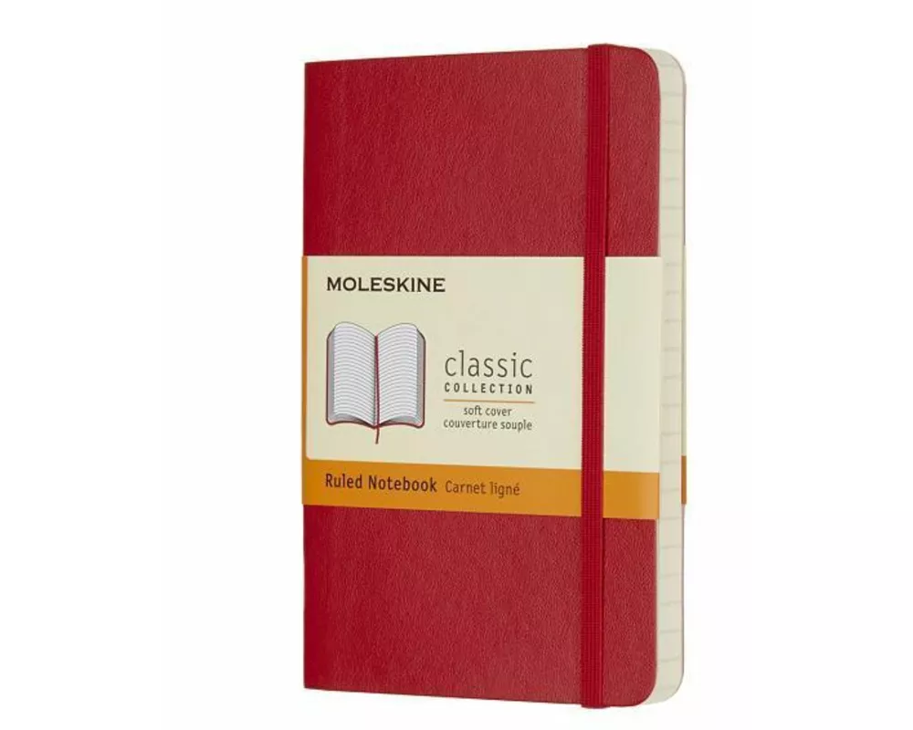 Moleskine Scrlet Red Pckt Rld Ntbk Sft