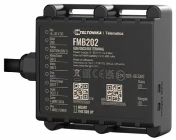 TELTONIKA TELEMATICS FMB202 2G Tracker IP67 0.4 Ah