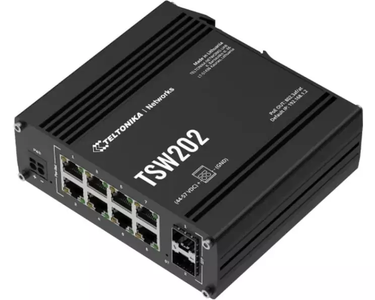 Teltonika Rail PoE+ Switch TSW202 10 Port
