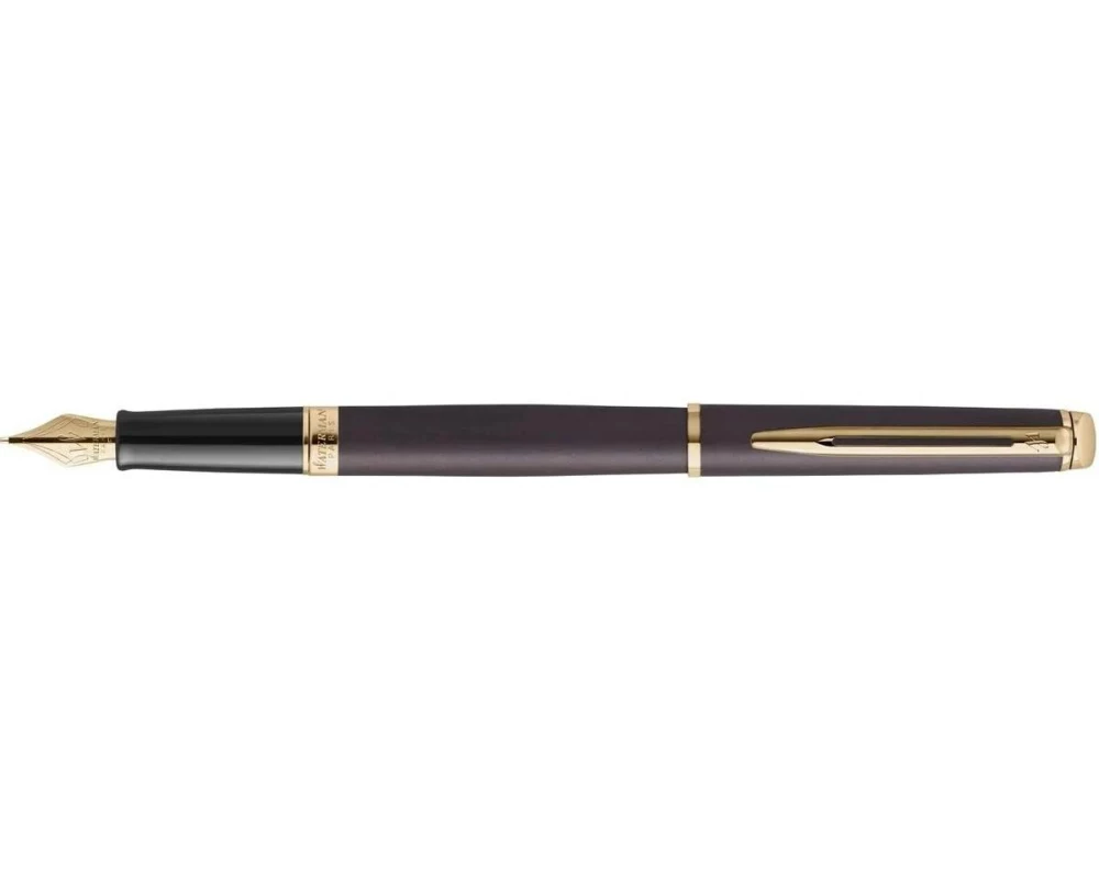 WATERMAN Füllfederhalter Hémisphère Understated Edit, Lavaschwarz, M