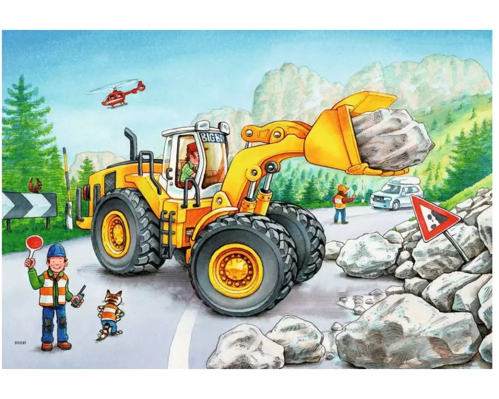 Ravensburger Puzzle Bagger und Waldtraktor 2 x 24 Teile