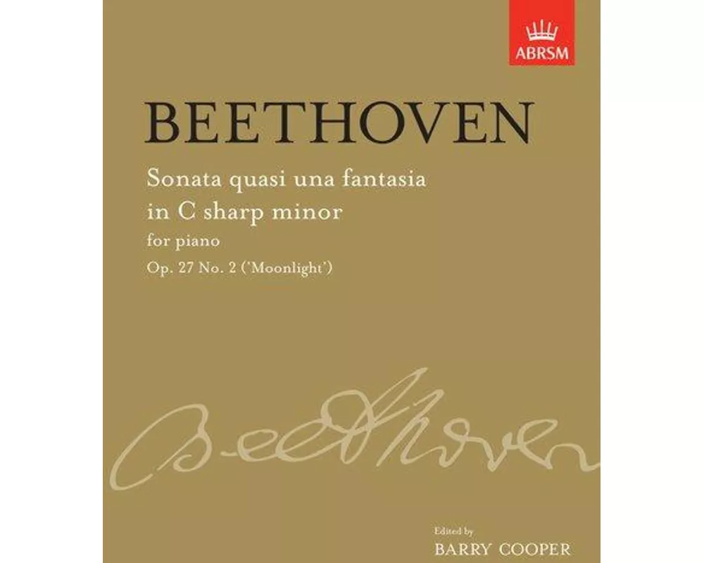 Sonata quasi una fantasia in C sharp minor, Op. 27 No. 2 ('Moonlight')
