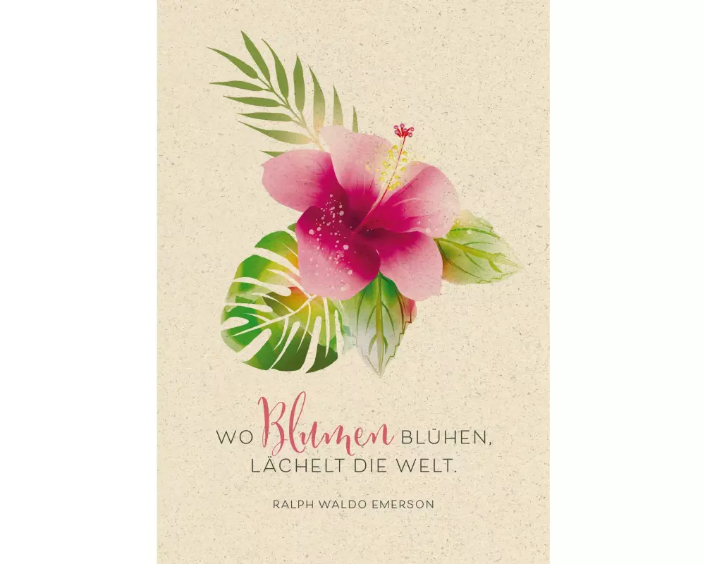 Natur Verlag Motivkarte Blumen 17.5 x 12.2 cm