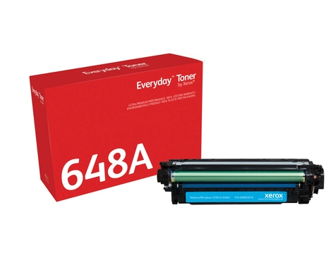 Everyday Cyan Toner by compatible with HP 648A (CE261A), Standard capacity. Colour toner page yield: 11000 pages, Black toner page yield: 11000 pages, Printing colours: Cyan, Quantity per pack: 1 pc(s)