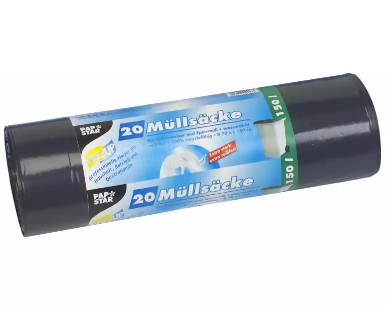 Weita Kehrichtsack Papstar, 4 Rollen 150 l, 80 Stück