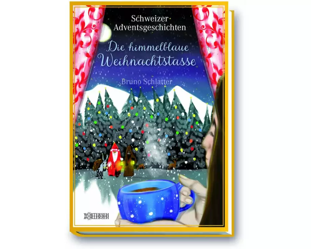 Die himmelblaue Weihnachtstasse