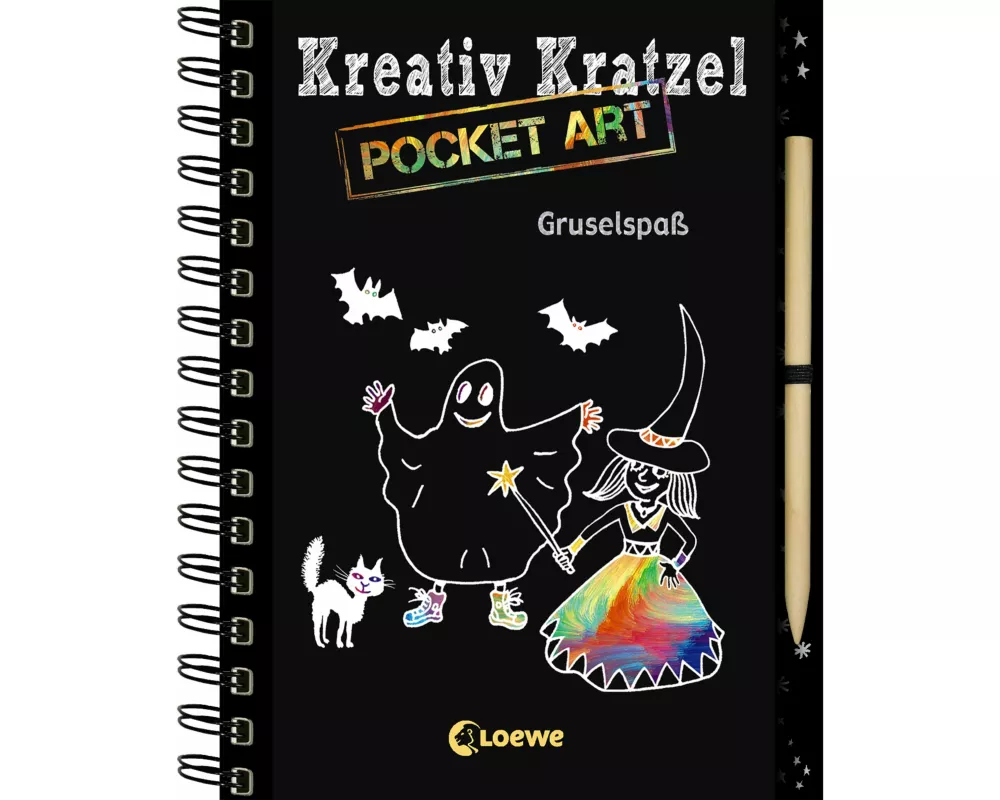Kreativ-Kratzel Pocket Art: Gruselspaß