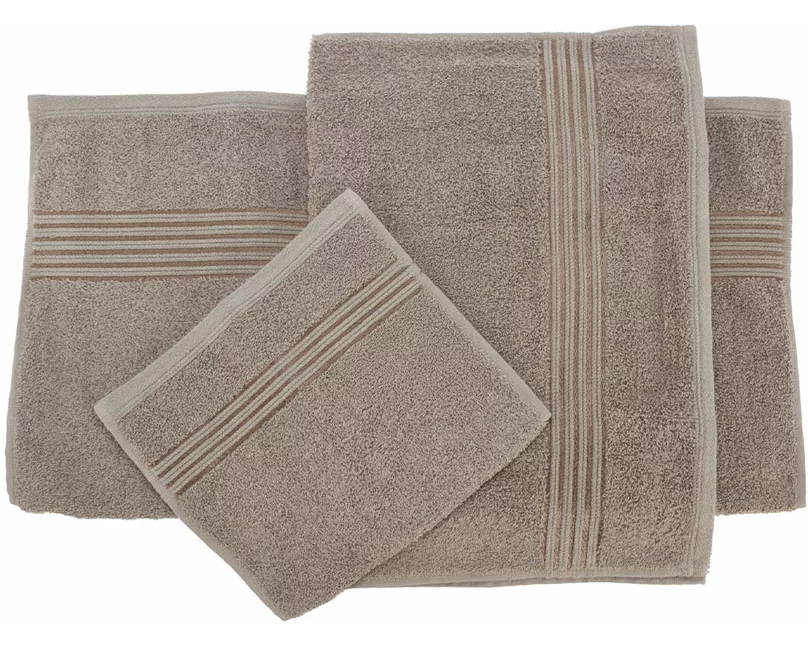 FS-STAR Handtuch 3er Set in verschiedenen Grössen Taupe