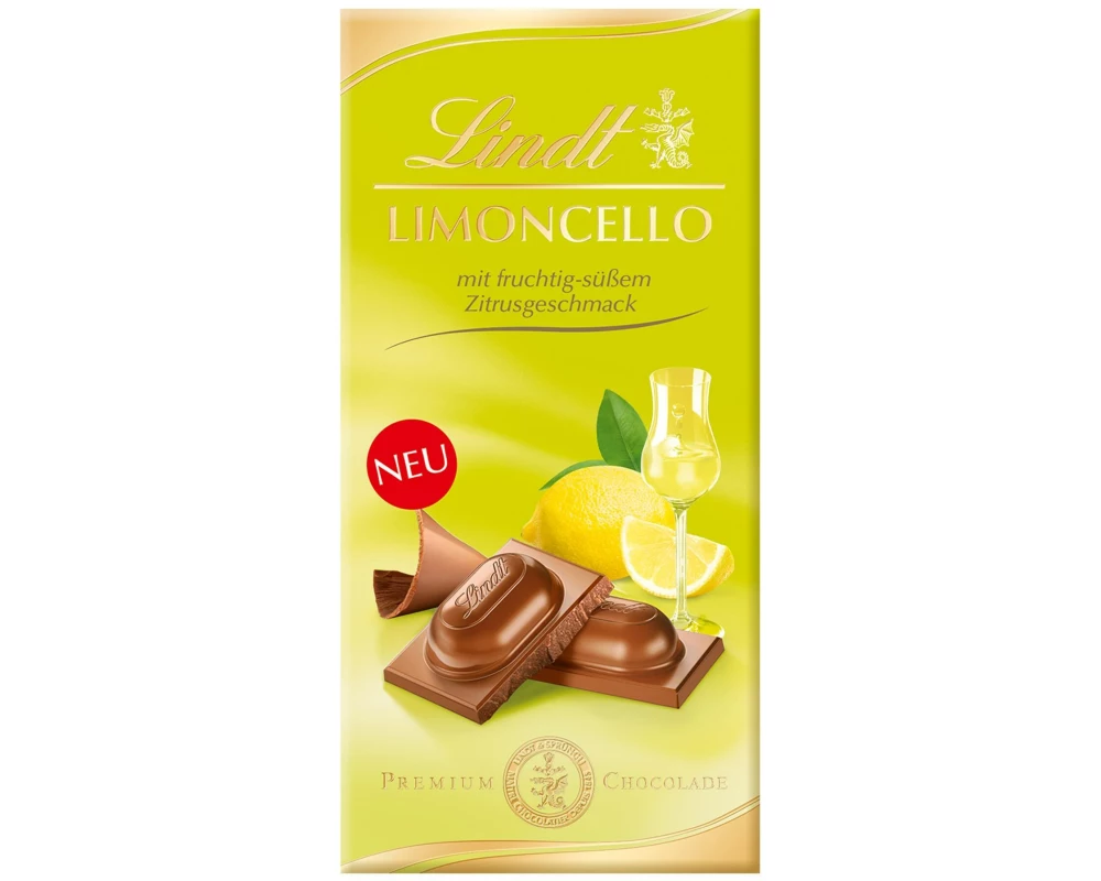 Lindt Tafelschokolade Milch Limoncello 100 g