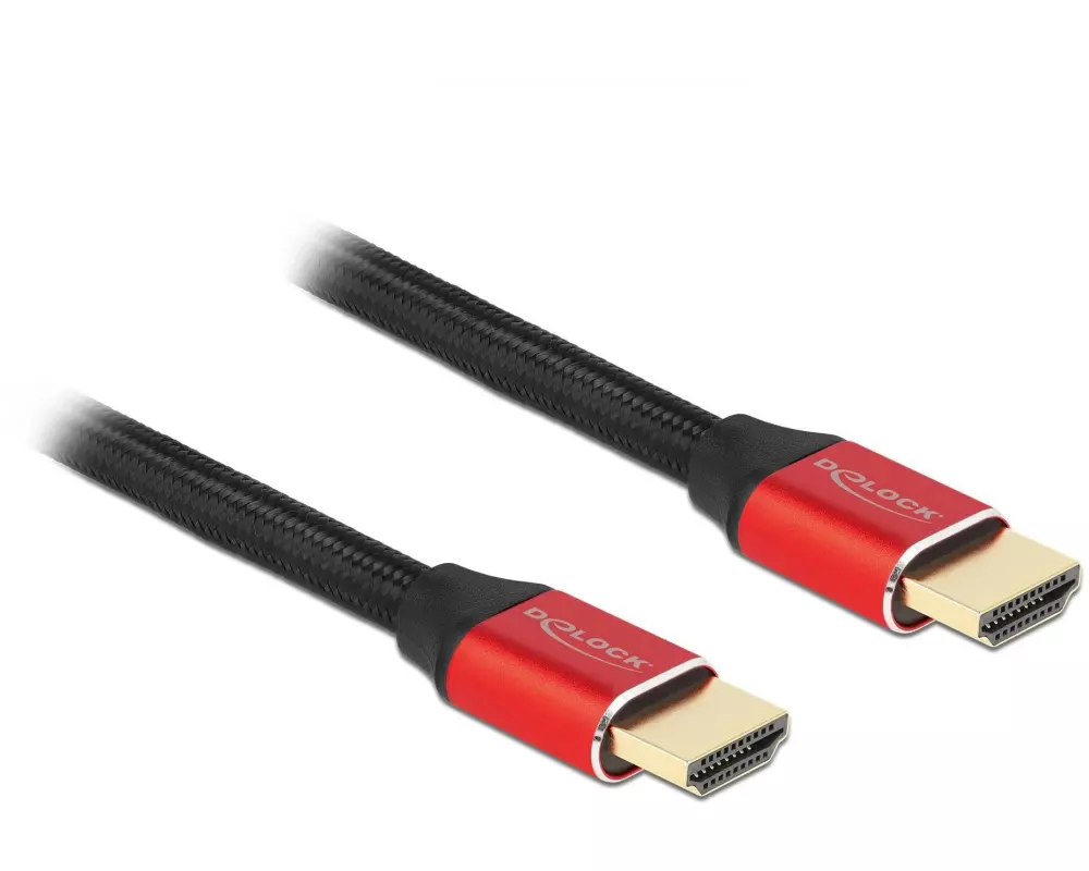 Delock Kabel 8K 60Hz HDMI - HDMI, 0.5 m, Rot