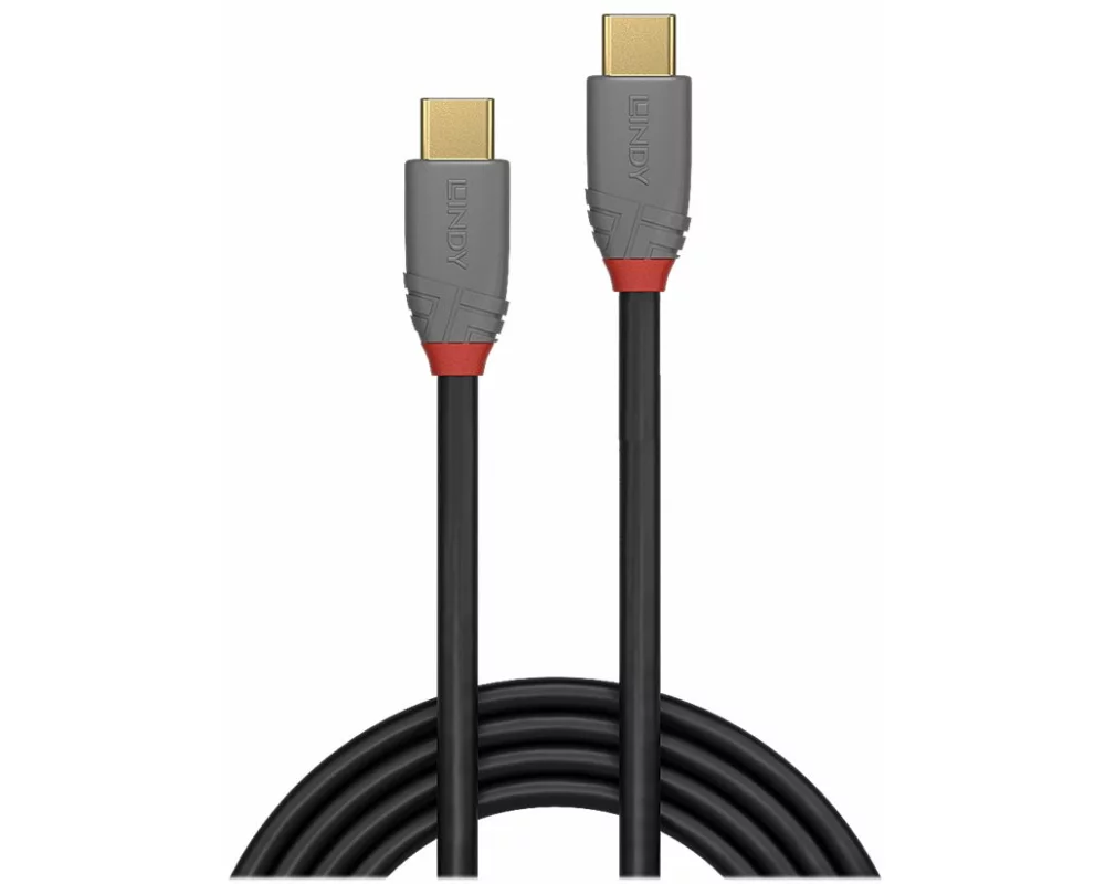 LINDY Anthra Line USB Cable, USB 3.1, USB/C-USB/C M-M, 1.5m
