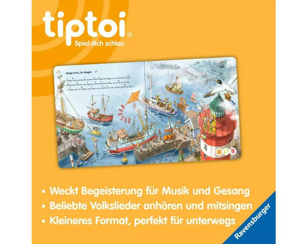 tiptoi Lernbuch Die schönsten Lieder für unterwegs Lernbuch