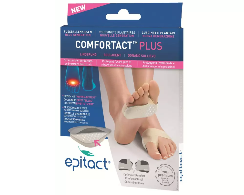 Epitact Fussballenkissen Comfortact Plus L 42-45 1 Paar