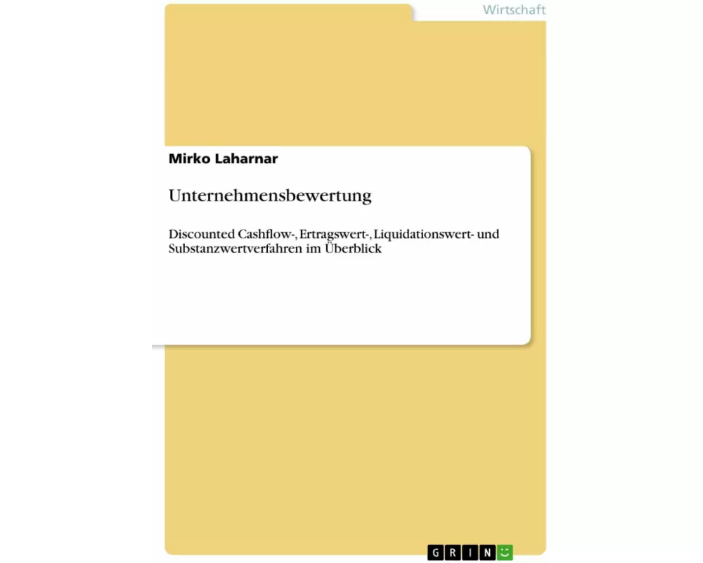 Unternehmensbewertung