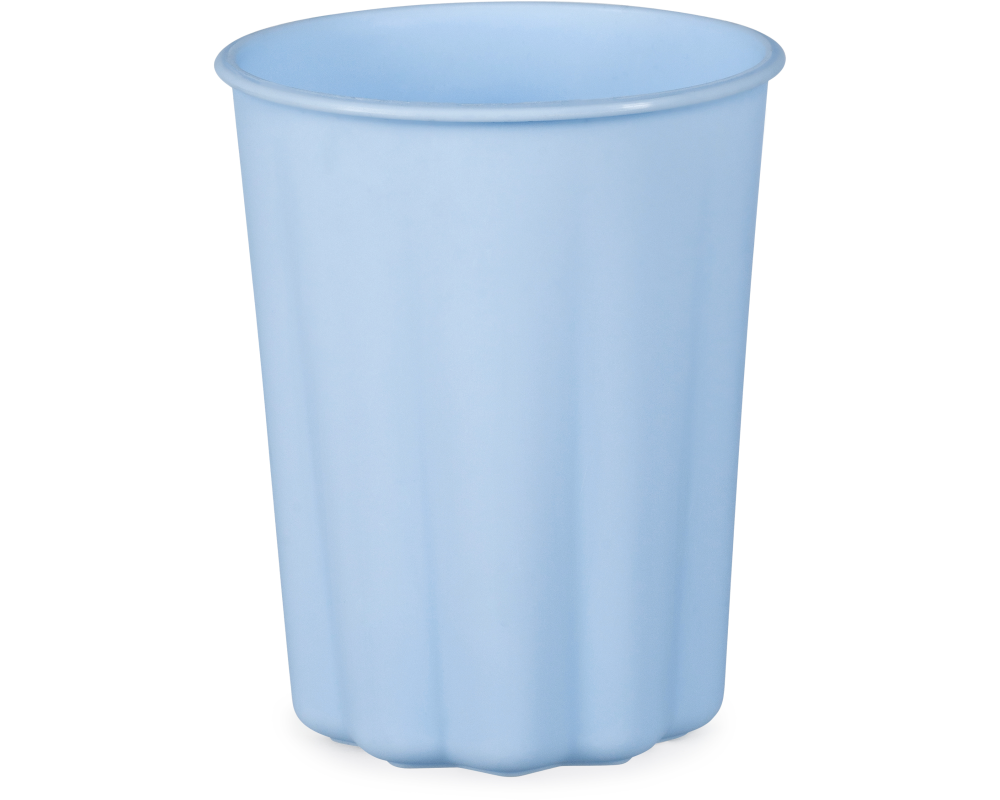 PARTYDECO Becher Rüsche 220ml KPL1-011 hellblau 4 Stück