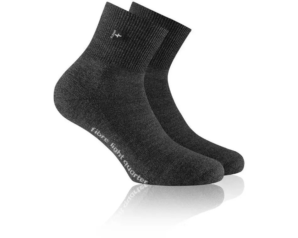 Rohner Socks Socken Fibre Light Quarter Anthrazit