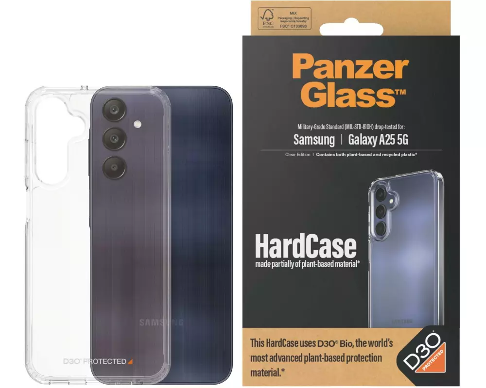 Panzerglass Back Cover HardCase D3O Galaxy A25 5G Transparent