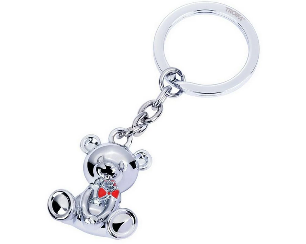 Troika Schlüsselanhänger Teddybär Bärnd Silber