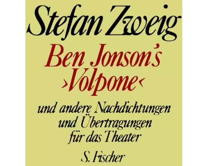 Ben Jonson's »Volpone« und andere Nachdichtungen und Übertragungen für das Theater