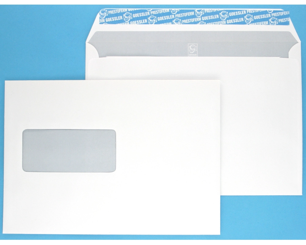 GOESSLER Couvert Cavanna m/Fenster C5 1354 100g, weiss 500 Stück