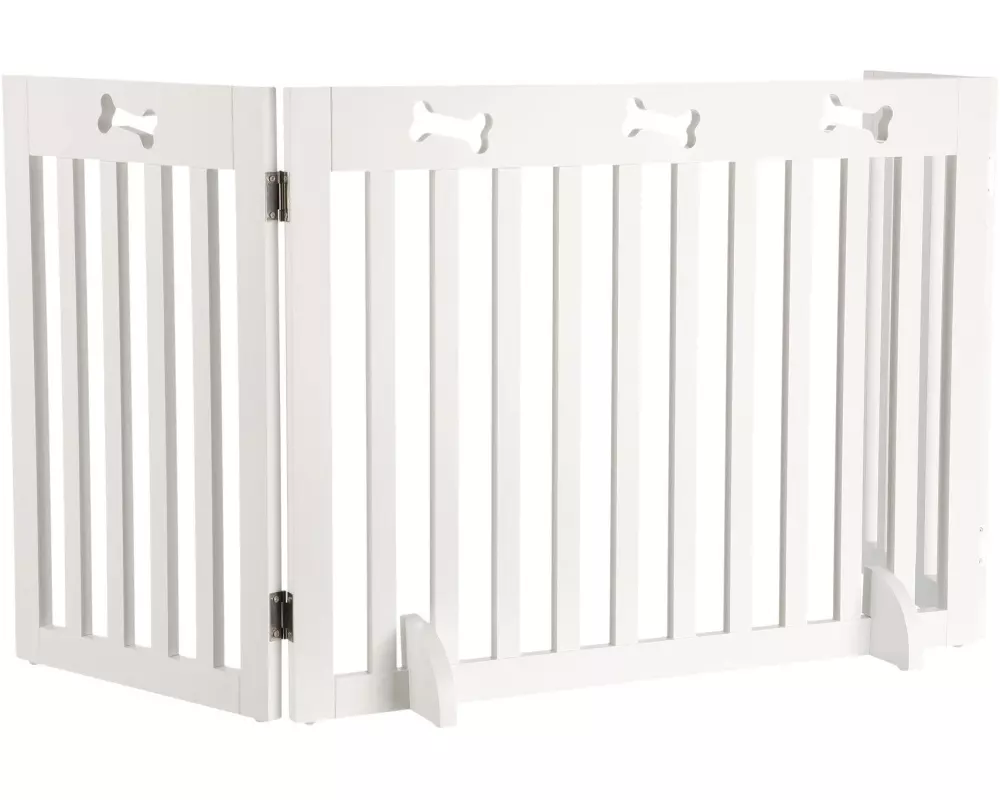 Trixie Absperrgitter 3-teilig, 82 - 124 × 61 cm, Weiss
