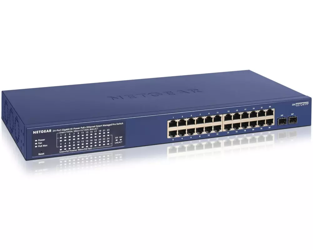 Netgear PoE+ Switch GS724TPP 26 Port