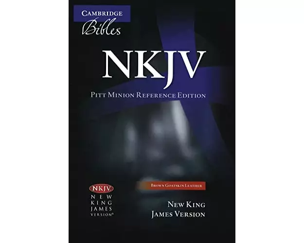 NKJV Pitt Minion Reference Bible, Brown Goatskin Leather, Red-letter Text, NK446XR