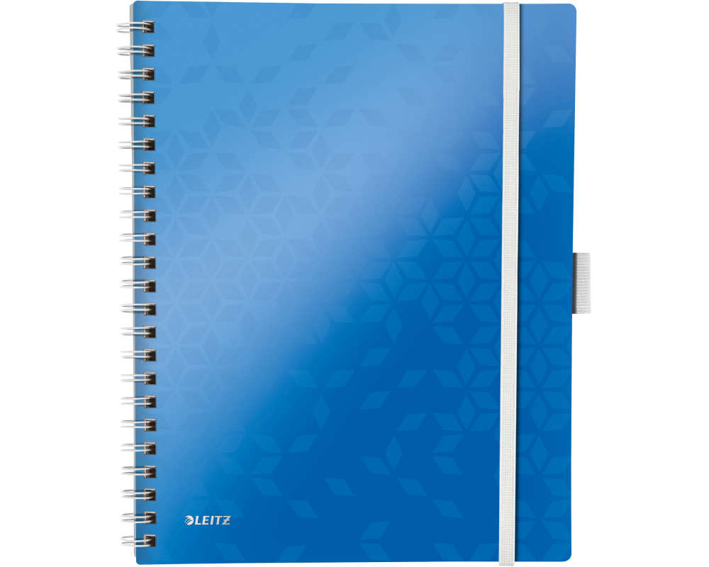 LEITZ Spiralbuch WOW A4 46440036 blau