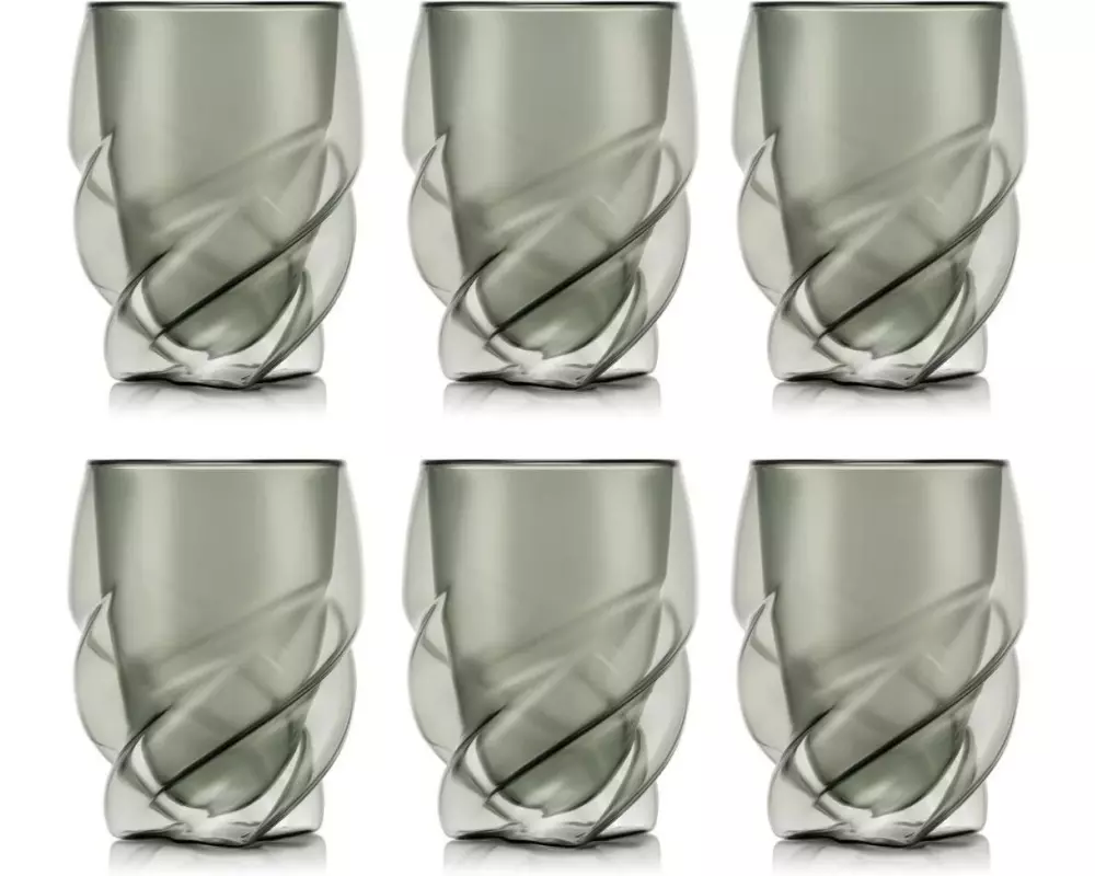 Bodum Pavina Paris Doppelwandgläser 270 ml, 6 Stück, Grau