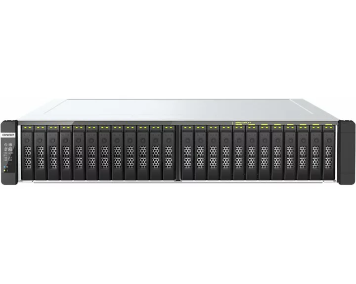 QNAP TDS-h2489FU-4314-512G 24-Bay NAS 2xIntel Xeon Silver 4314 16C/32T processor up to 3.4 GHz 512GB RDIMM ECC DDR4 RAM