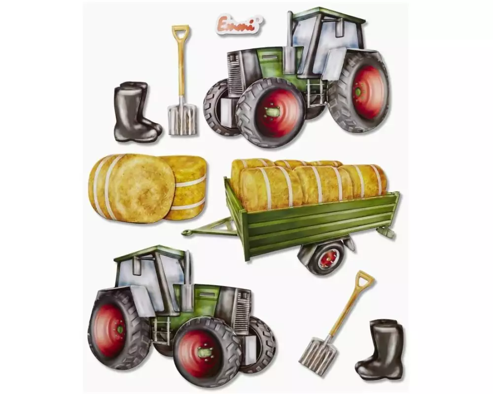 HobbyFun 3D-Sticker Traktor 1 Blatt