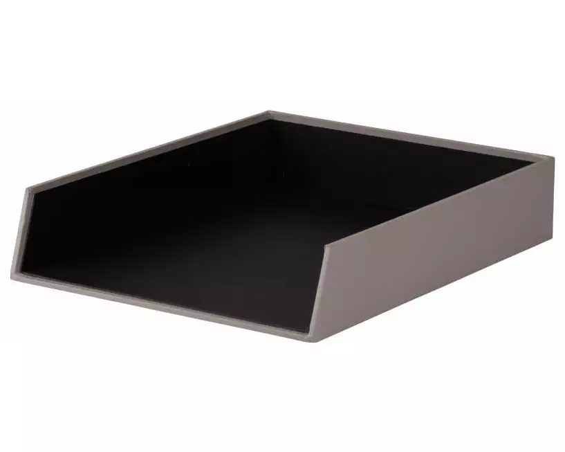 Rössler Ablagekorb S.O.H.O. A4 Taupe/Schwarz