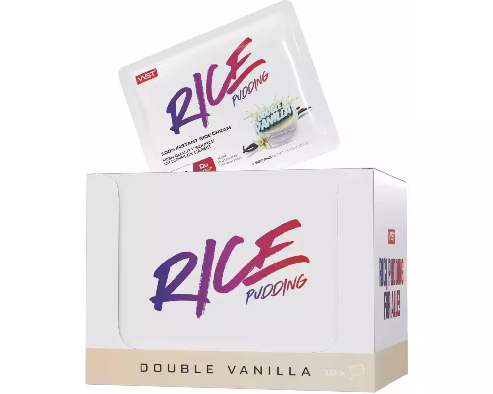 VAST Instant Rice Pudding Box 10x 36.1g Double Vanilla