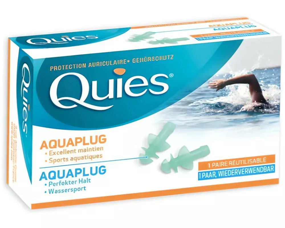 Quies Ohrstöpsel Aquaplug 2 Stück