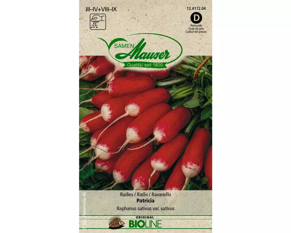 Samen Mauser Samen BIO Radies Patricia