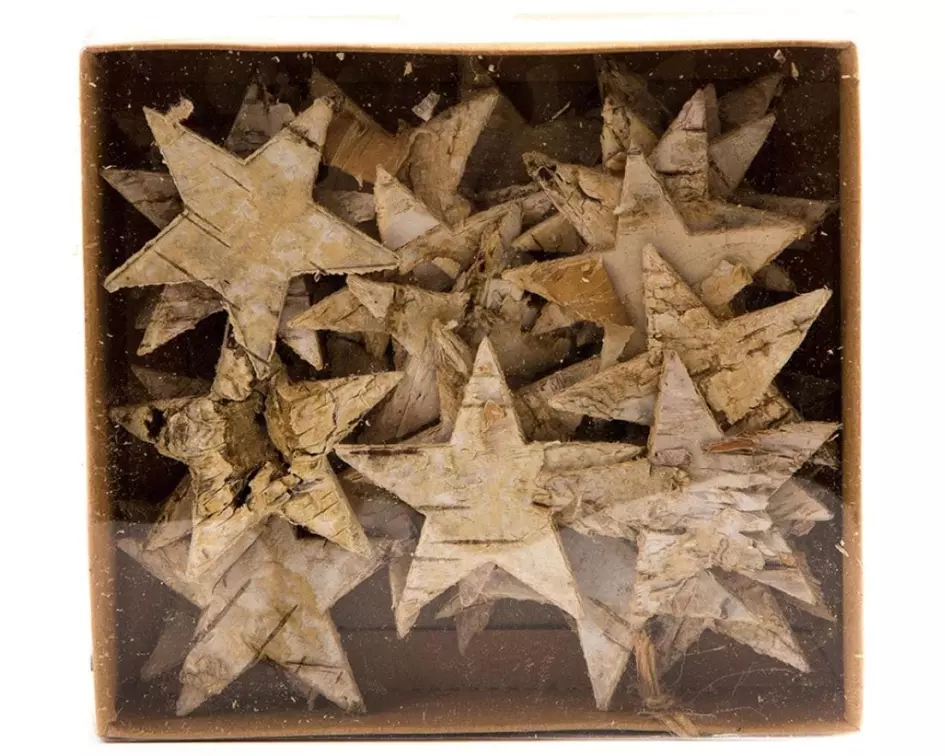 CHALET Streudeko Birkensterne 36 Stück, Nature