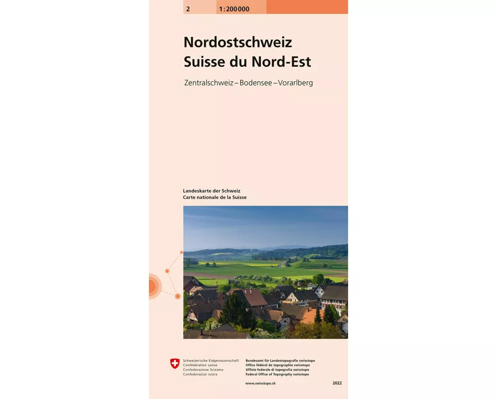 Landeskarte der Schweiz 2. Nordost-Schweiz