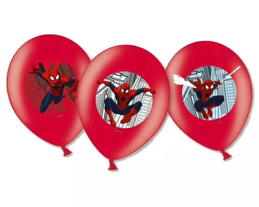 Amscan Luftballon Marvel Spiderman 6 Stück, Latex