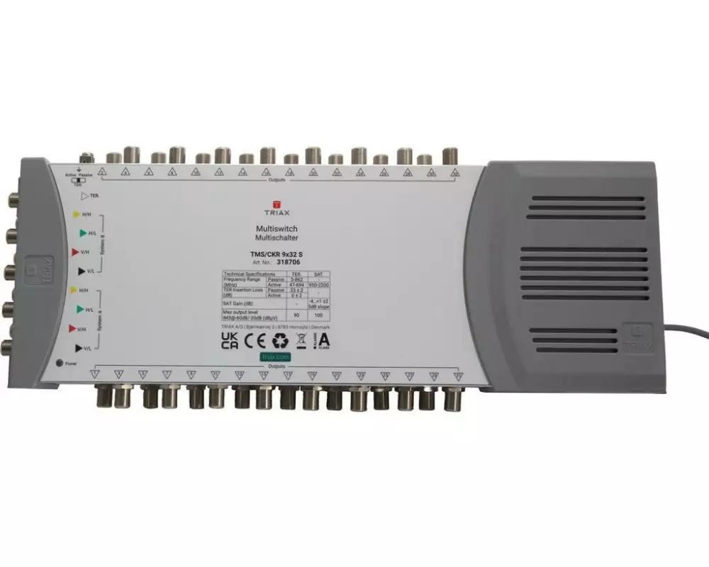 Triax DiSEqC-Multischalter TMS/CKR 9 x 32 S