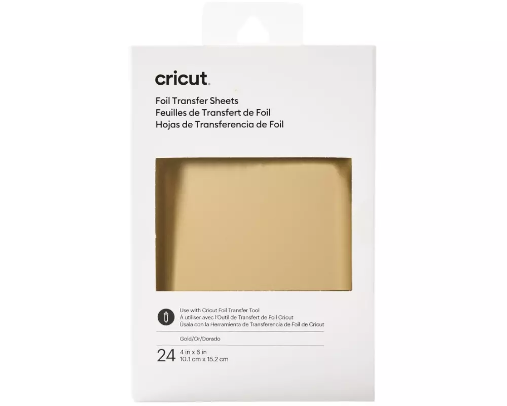 Cricut Transferfolie 10.1 x 15.2 cm Gold , 24 Blatt