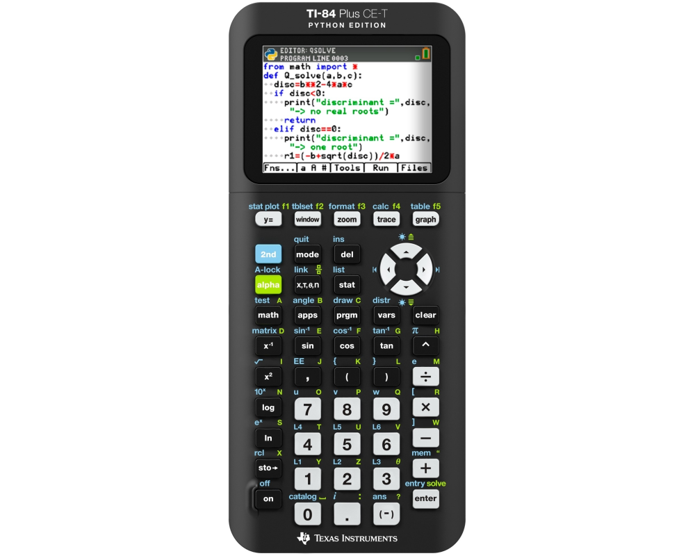 TEXAS INSTRUMENTS Grafikrechner DE/FR/EN TI-84 Plus CE-T PE Python Edition