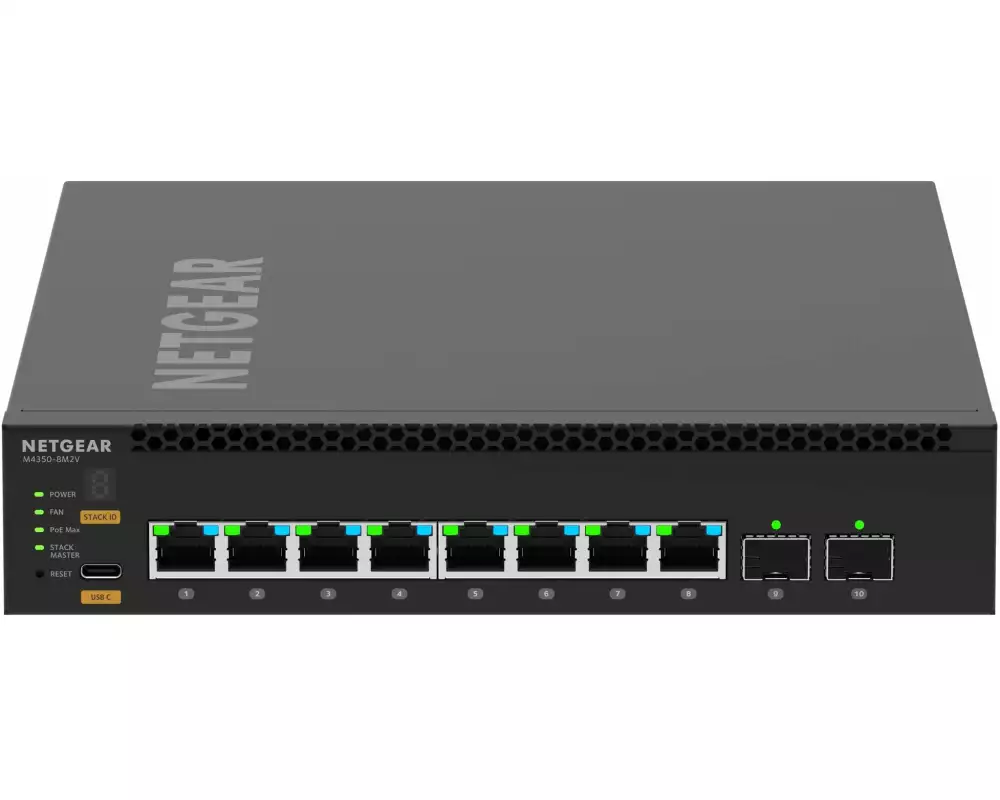 Netgear PoE++ Switch AV Line M4350-8M2V 10 Port