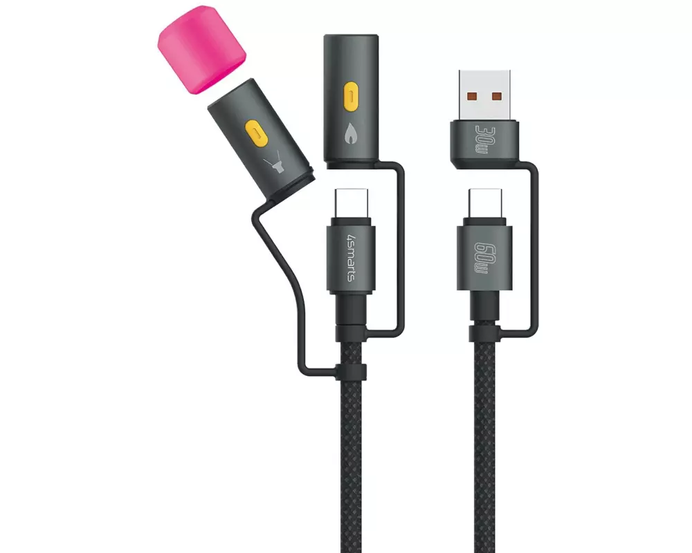 4smarts 4in1 USB-C Kabelset Explorer mit Lampe und Anzünder